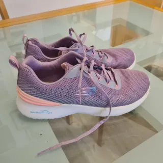 Zapatillas Skechers Moradas y Rosas