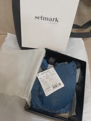 Sujetador Selmark azul floral,calidad, oferta!