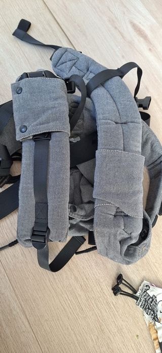 Mochila portabebés Neko ergonómica gris