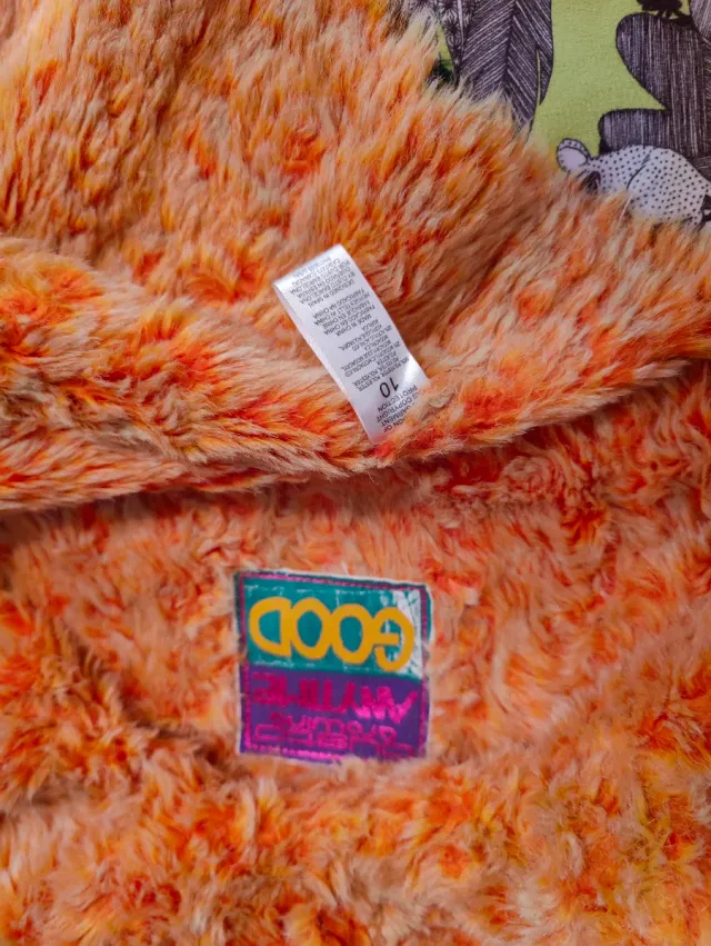 Abrigo pelo naranja niña Custo