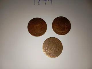 3 Monedas 10 Céntimos 1879 Alfonso XII