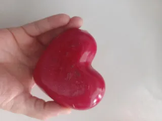 Candela a Forma di Cuore Rosso