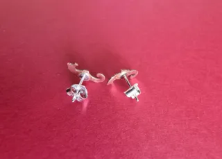 Pendientes de caballito de mar plata