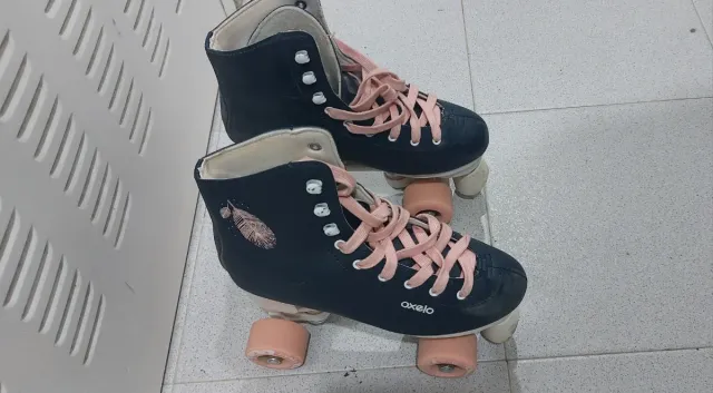 Patines Clásicos Talla hasta  38 Azul Rosa