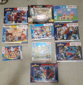Lotto Puzzle Clementoni Spiderman Peppa Topo Gigio