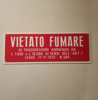 Targa VIETATO FUMARE