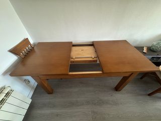 Mesa Comedor Extensible Madera 120 cerrada 210 abi