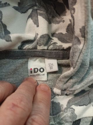 Completino Felpa e pantaloni "I DO" tg 80cm