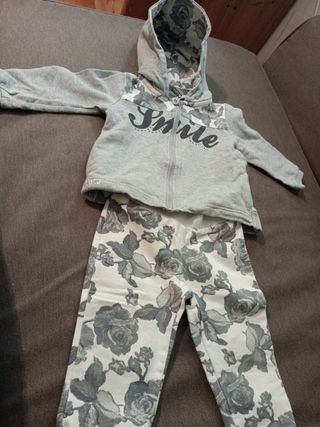 Completino Felpa e pantaloni "I DO" tg 80cm