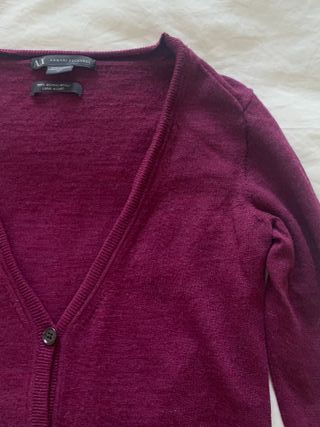 Cárdigan Armani Exchange Lana Merino Morado