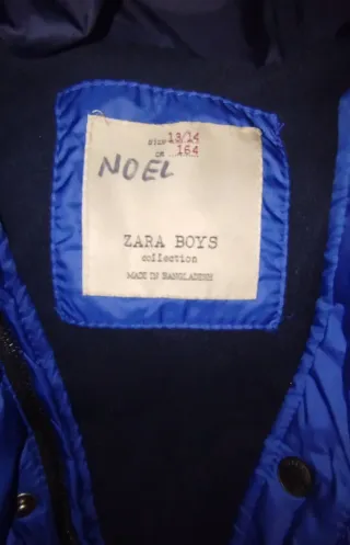 Chaquetón niño niña ZARA nuevo