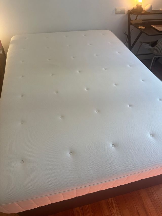 Cama KVINLOG Canapé tapizado 140x200