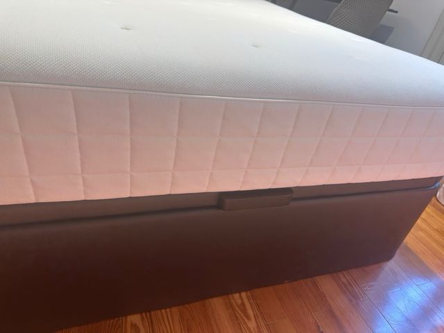 Cama KVINLOG Canapé tapizado 140x200