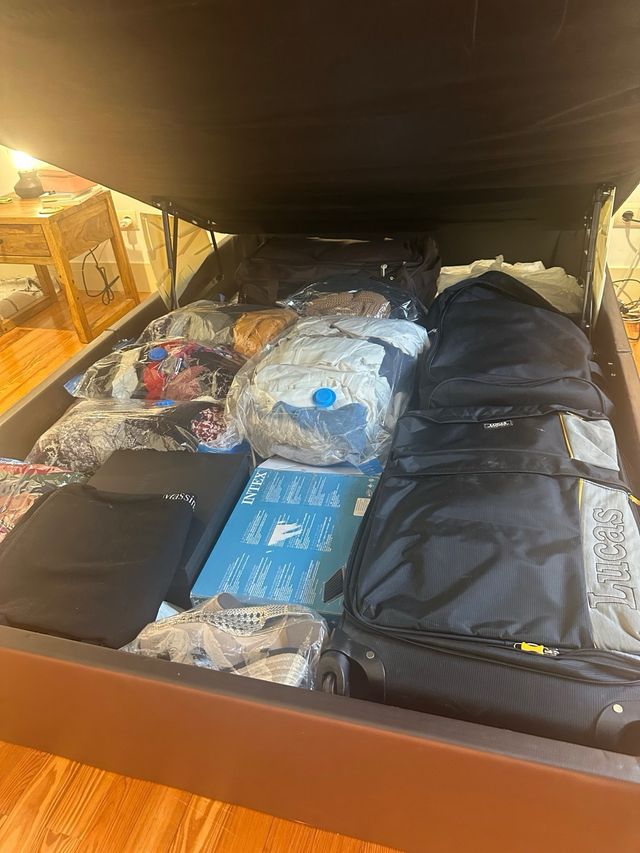 Cama KVINLOG Canapé tapizado 140x200