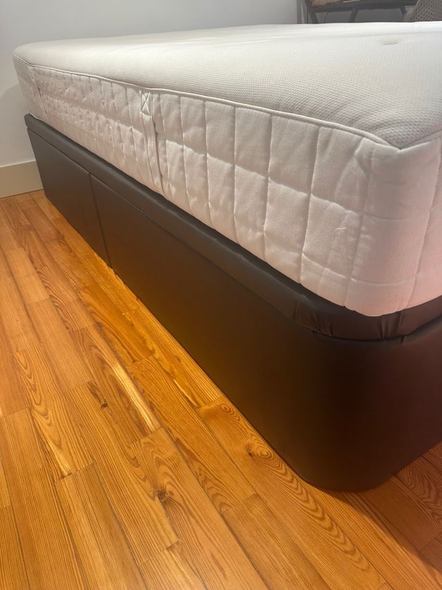 Cama KVINLOG Canapé tapizado 140x200