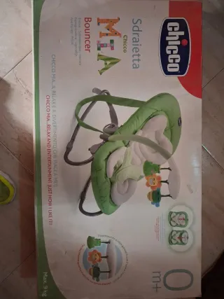 Hamaquita Chicco azul con juguetes