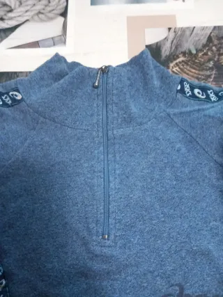 Maglia sportiva Asics blu con zip