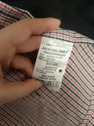 Camisa Jack&Jones cuadros manga corta