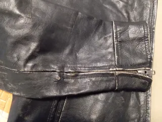 Cazadora Piel Biker Vintage 100*100 piel bovino