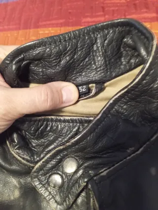 Cazadora Piel Biker Vintage 100*100 piel bovino