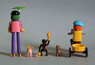 Playmobil Lote Payasos Circo Con Triciclo