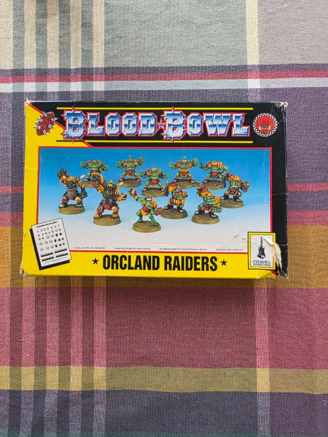 Blood Bowl Orcland Raiders Plomo Vintage