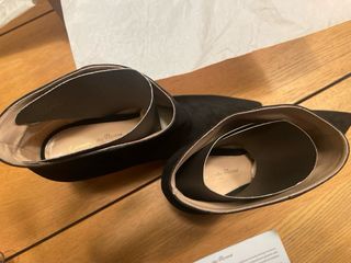 Botines Gianvito Rossi de ante negros t. 41.5