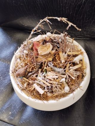 Presepe artistico in ceramica e vetro