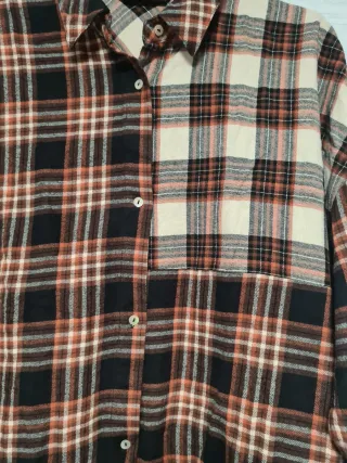 Camisa cuadros Stradivarius Talla L