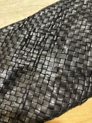 Borsa vera pelle intrecciata