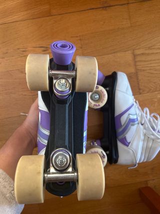 Patines Fila Talla 40 Blanco/Morado