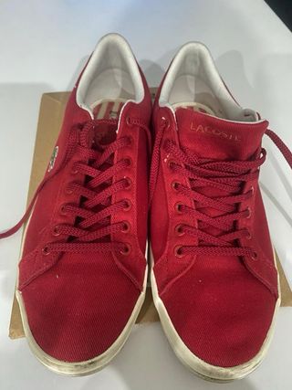 Scarpe Lacoste Rosse Uomo