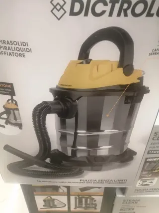 Bidone Aspiratutto 1000W acciaio 15 Litri nuovo