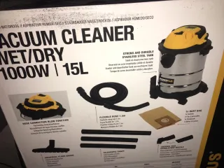 Bidone Aspiratutto 1000W acciaio 15 Litri nuovo