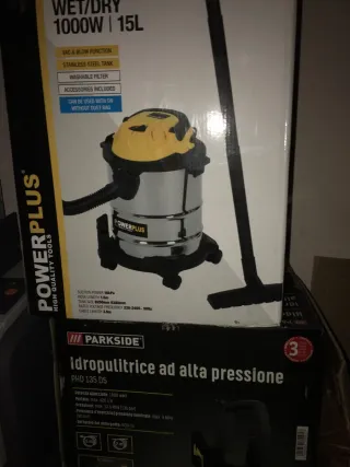 Bidone Aspiratutto 1000W acciaio 15 Litri nuovo