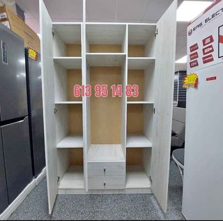 Armario 3 puertas y 2 cajones