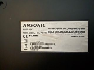 TV Ansonic 40SMF1 40 Negra