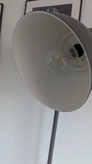 Lámpara Pie Hektar Ikea Negra