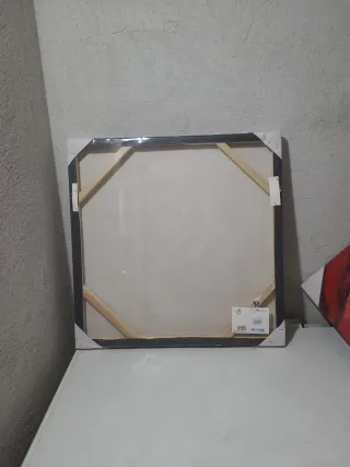 Set 2 quadri rose grigio e rosso