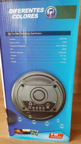 Altavoz Bluetooth Grande con Micrófono y mando