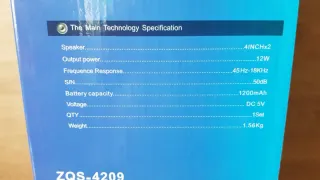 Altavoz Bluetooth Grande con Micrófono y mando