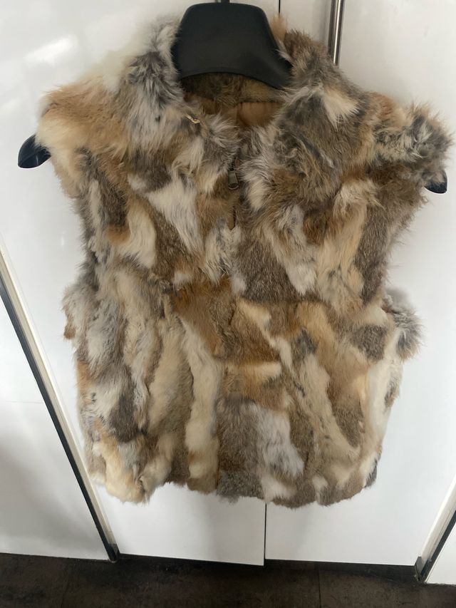 Chaleco de piel auténtica