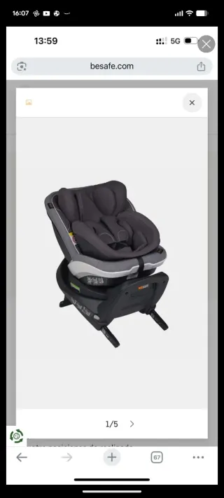 Silla coche bebé BeSafe iZi Twist B i-Size