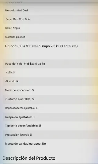 Sillas coche y silla baston