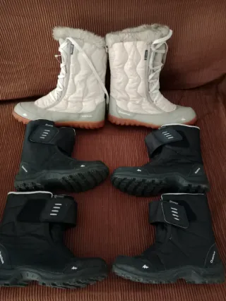 3 Trajes de Esquí Niña + Botas y Guantes sin estre