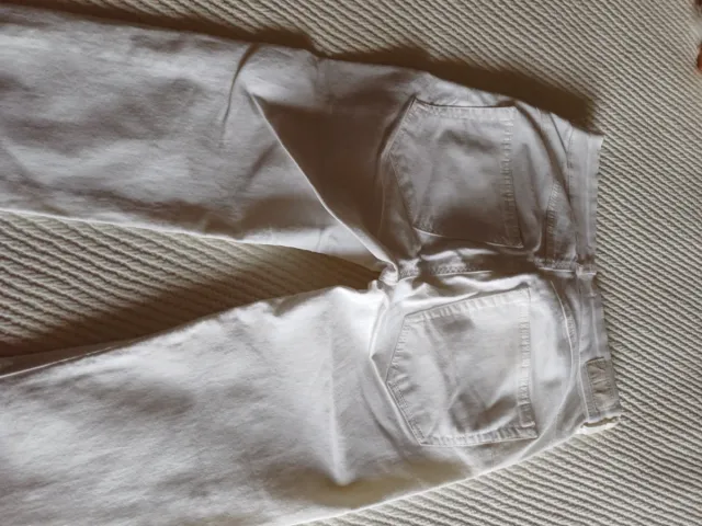 Pantalón blanco elástico Pull&Bear