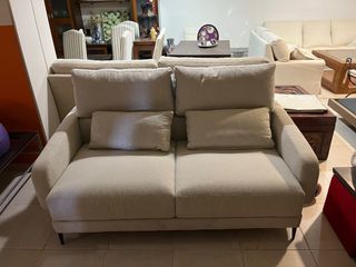 Sofá 3 plazas diseño beige/gris NUEVO