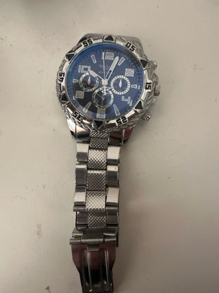 Reloj Azul y Plateado