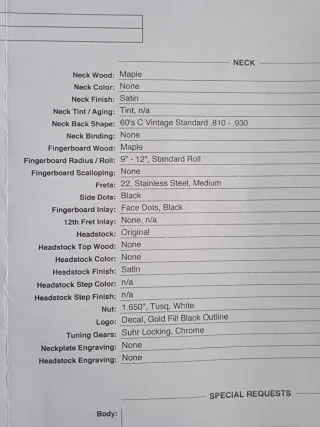 Suhr Classic T telecaster guitarra eléctrica