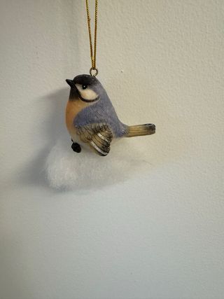 Uccellino decorativo da appendere all’albero